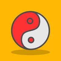 Yin Yang Vector Icon Design