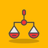 Balance Scale Vector Icon Design