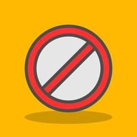 Ban Vector Icon Design