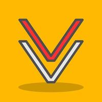 Angle Double Down Vector Icon Design
