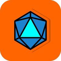 Dice D20 Vector Icon Design