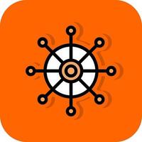 Dharmachakra Vector Icon Design
