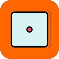 Dice One Vector Icon Design
