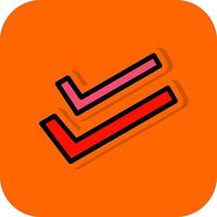 Check Double Vector Icon Design