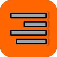 Align Left Vector Icon Design