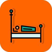 Bed Vector Icon Design