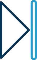 Skip Vector Icon Design
