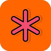 Asterisk Vector Icon Design