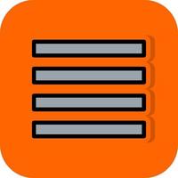 Align Justify Vector Icon Design