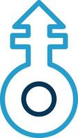 Mars Stroke V Vector Icon Design