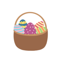 Easter Eggs Basket png