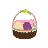 Easter Eggs Basket png