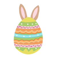 Ostern Eier mit Ohren Hase png