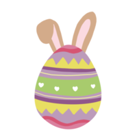 Pâques des œufs avec oreilles lapin png