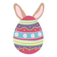 Ostern Eier mit Ohren Hase png