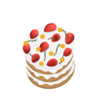 Strawberry Cake illustration png