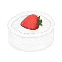 illustration de gâteau aux fraises png