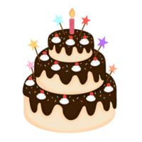 torta di compleanno con candela png