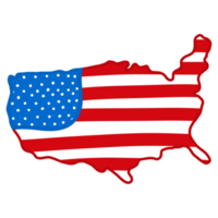 carte du drapeau des Etats-Unis png