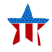 American Flag Star png