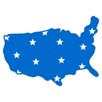 azul estrella Estados Unidos mapa png