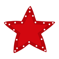 Red American Star png