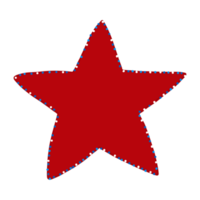 vermelho Estrela decoração png