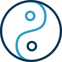 Yin Yang Vector Icon Design