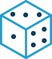 Dice D6 Vector Icon Design