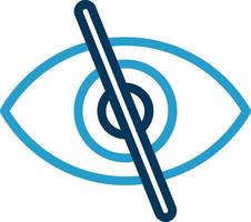Eye Slash Vector Icon Design