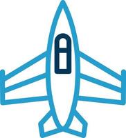 diseño de icono de vector de avión de combate