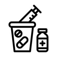 Clinical waste Icon Design vector