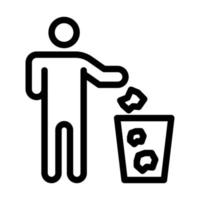 Littering Icon Design vector
