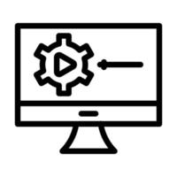 Video Tutorial Icon Design vector