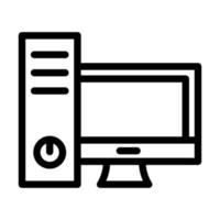 escritorio computadora icono diseño vector