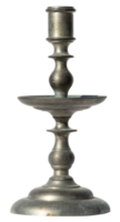 Antique metallic candlestick isolated png