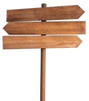 Blank Wood sign post isolated png