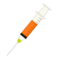 Syringe icon  flat style on transparent background png