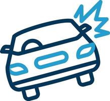 Car Crash Vector Icon Design