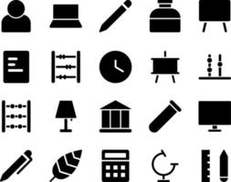 School and Education Icons set. drafting tools, drawing tools. Vector Illustration Set Of Simple Training Icons. Elements Presentation, Demonstration, University on white background