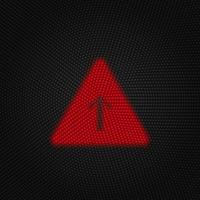 Arrow, grow, pyramid vector Light red color retro style vector icon on white background