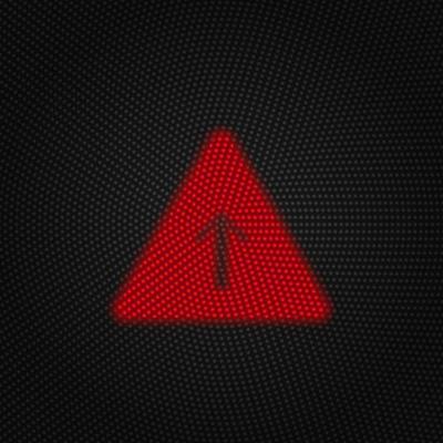 Arrow, grow, pyramid vector Light red color retro style vector icon on white background