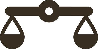 Balance, justice, scales vector icon. Simple element illustration from UI concept. Balance, justice, scales vector icon. Finance concept vector illustration. on white background