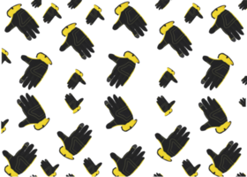 construction and work gloves pattern png