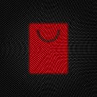 Bag, product, shop neumorphic style vector icon. Simple element illustration from UI concept. Bag, product, shop neumorphic style vector icon. Finance concept vector illustration. .