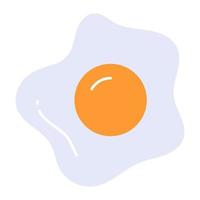 Fried egg vector design isolated on white background