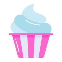 Ice cream cup vector icon in modern style , premium download