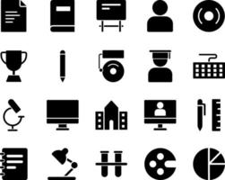 School and Education Icons set. analysis, analytics. Vector Illustration Set Of Simple Training Icons. Elements Presentation, Demonstration, University on white background