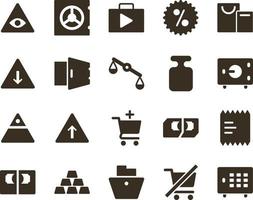 Money and finance icon set, deposit, money, strongbox. Investment, banking, money and finance icons on white background vector