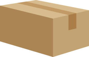 geschlossen Karton Box geklebt hoch, braun geschlossen Lieferung Verpackung Box png